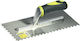 Maurer Tile Spatula Metallic Serrated 280x120mm with Wooden Handle 91171