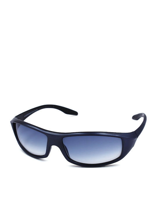 Emporio Armani Men's Sunglasses with Blue Plastic Frame and Blue Gradient Lens EA628S 551