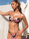 Underwire Bikini Set Bra & Brazil Bottom Gigi with Adjustable Straps Blue