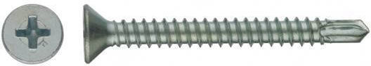 Self-Piercing Phillips Screw Galvanized with Diameter M4.2 and Length 32mm