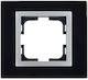 Mono Electric Switch Frame 1 Position Vertical and Horizontal Installation in Black Color 500-006720160