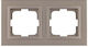 Mono Electric Switch Frame 2 Positions Vertical and Horizontal Installation in Brown Color 500-002336161