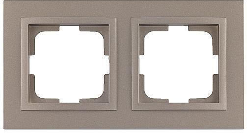 Mono Electric Switch Frame 2 Positions Vertical and Horizontal Installation in Brown Color 500-002336161