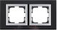 Mono Electric Switch Frame 2 Positions Vertical and Horizontal Installation in Black Color 500-006720161