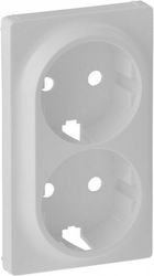 Legrand Valena Life Μετώπη Πρίζας Ρεύματος σε Λευκό Χρώμα 754950