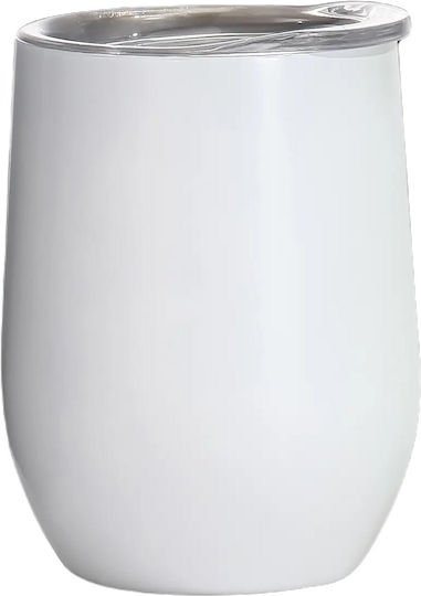 Sidirela Color Ποτήρι Θερμός Ανοξείδωτο 340ml Λευκό με Επιστόμιο