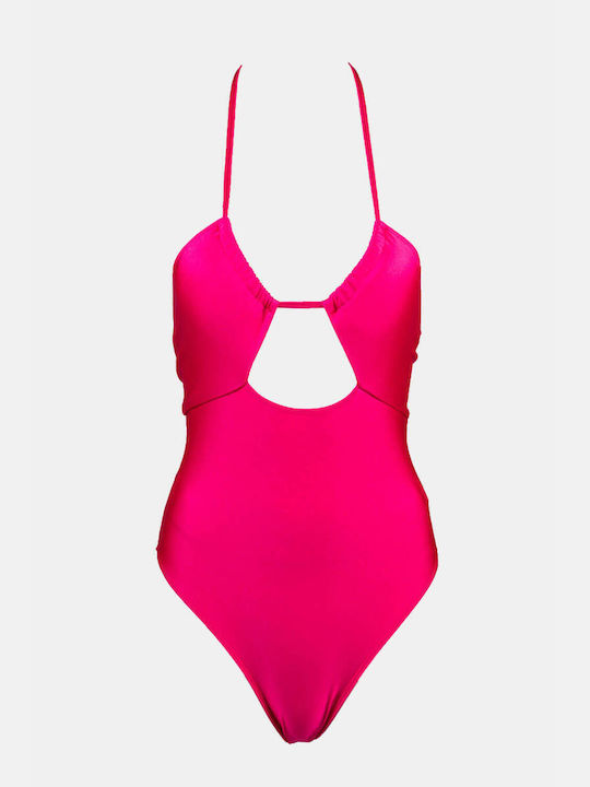 Luigi One-Piece Swimsuit with Padding Fuchsia