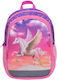 Belmil Schulranzen Rucksack Grundschule Rosa mit Flaschenhalter 12Liter