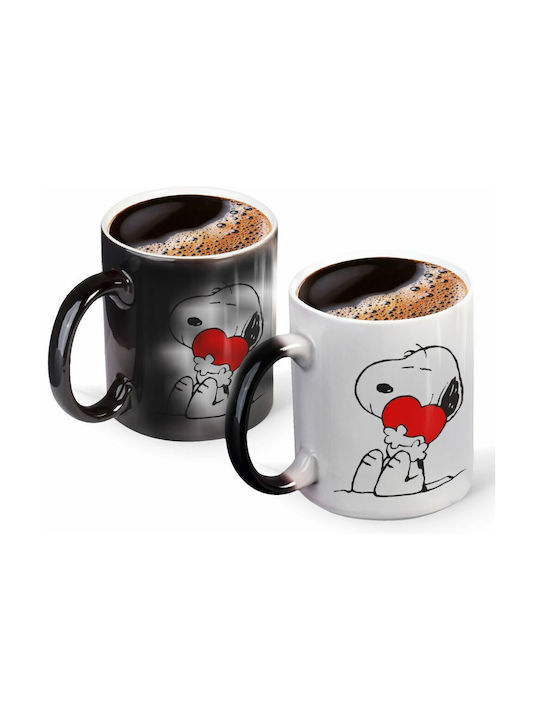 Koupakoupa Heat Change Tasse Keramik Schwarze 330ml