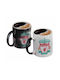 Koupakoupa Heat Change Mug Ceramic Black 330ml