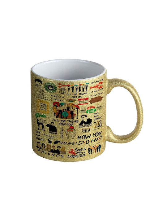 Koupakoupa Mug Ceramic Gold 330ml