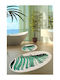L'Εssentiel Maison Bath Mats Set Oval Green 2pcs