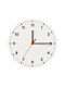 Koupakoupa Wanduhr Hölzernes Weiß Ø19cm