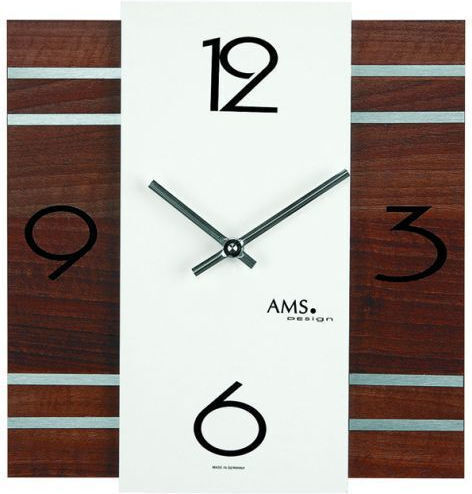 AMS Analog Wooden Brown Wall Clock AMS Analog Wooden Brown Wall Clock