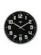 Wall Clock Metallic Black Ø25cm