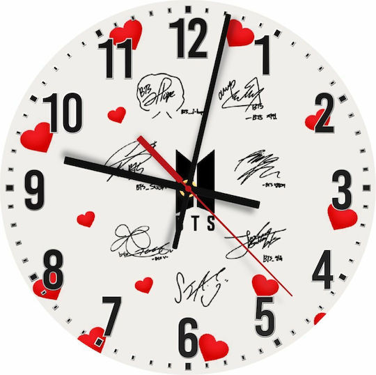 Koupakoupa Silent Wall Clock Wooden White Ø30cm