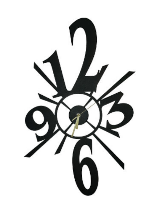 Wall Clock Metallic Black Ø74cm