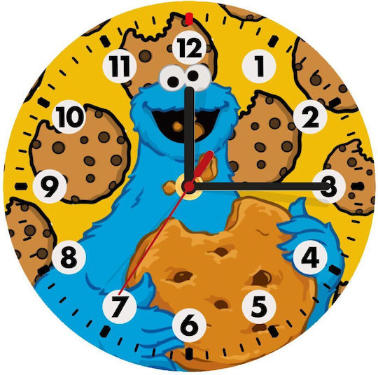 Koupakoupa Wanduhr Hölzernes Gelb Ø19cm