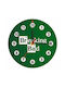 Koupakoupa Wall Clock Wooden Green Ø19cm