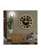 Wall Clock Plastic Black Ø50cm