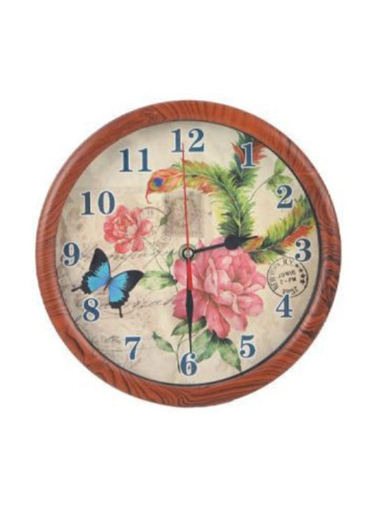 Wall Clock Plastic Multicolour