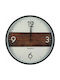 Wall Clock Plastic Brown Ø30cm