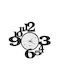 Arti E Mestieri 3D Wanduhr Metallisch Schwarz Ø40cm