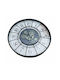 MSA Antikes Wanduhr Metallisch Schwarz Ø56cm