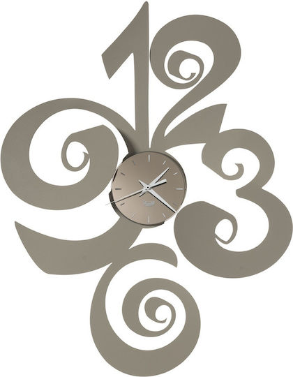 Arti E Mestieri 3D Wall Clock Metallic Beige 46x60cm