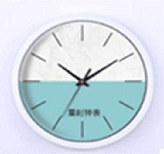 Melina's Collection Wanduhr Metallisch Türkis