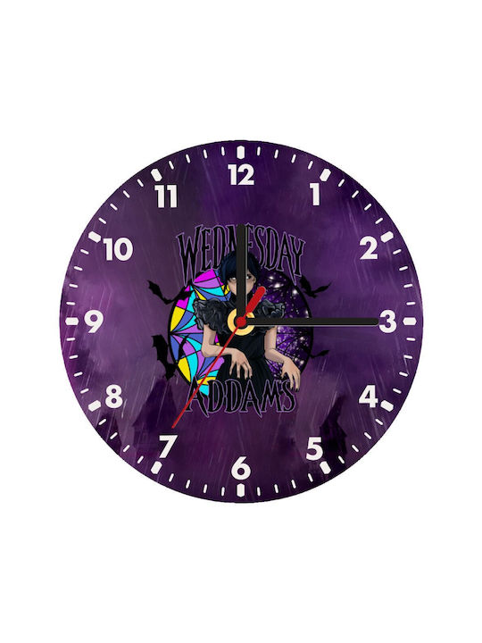 Koupakoupa Wall Clock Wooden Purple Ø20cm