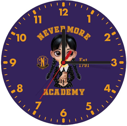 Koupakoupa Wall Clock Wooden Purple