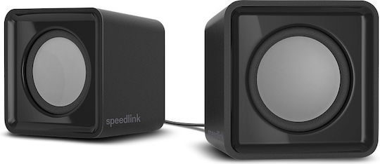 SpeedLink Twoxo Computerlautsprecher 2.0 mit Leistung 5W in Schwarz Farbe