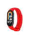 Armband Silikon Rot (Smart Band 8 / Smart Band 9 / Smart Band 10)