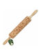 Scrap Cooking Christmas rolling pin Wooden Beige L39xW4.5xH4.5xD4.5cm.