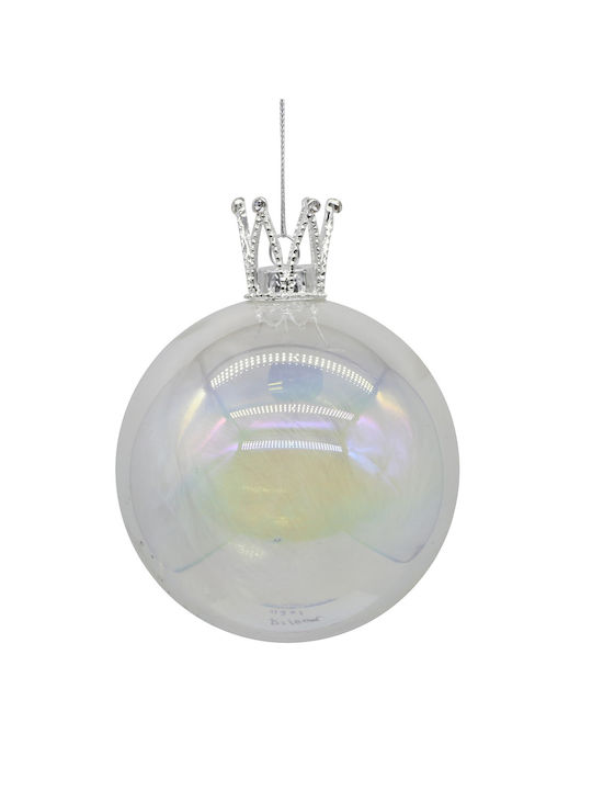 Hängendes Kugel Ornament Ornament Glas Transparent 8cm