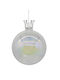 Hängendes Kugel Ornament Ornament Glas Transparent 8cm