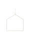 Christmas House Ornament Gold 34x30cm