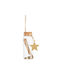 Ornament suspendat Sticlă De sticlă Auriu 9.5x3buc