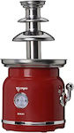 Sogo Red Chocolate Fountain with 3 Flats 90W 18x18x31cm