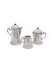 Savvas Design Set de Ceai cu Cană Argintiu 3buc