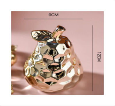 Etoile Decorative Pear made of Metallic 9x9cm 1pcs