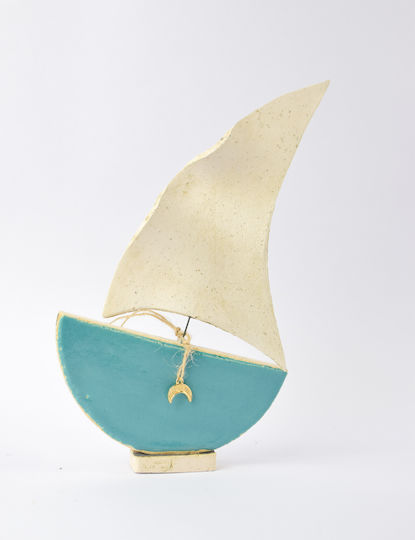 Decorative Space made of Ceramic Material 13.5x2.5x18.5cm 1pcs