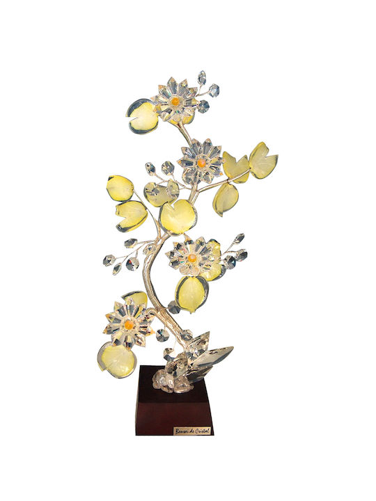 Διακοσμητικό Λουλούδι από Κρύσταλλο 14x12x36cm