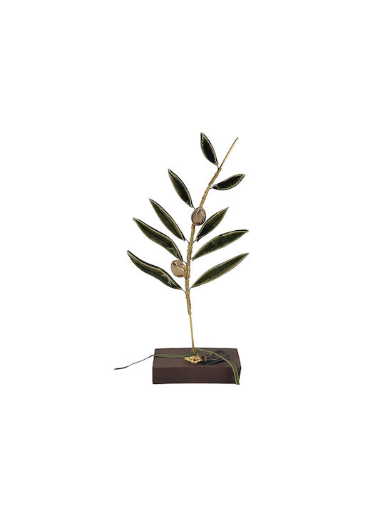 Rozos Ceramics Διακοσμητική Ελιά από Κεραμικό Υλικό 7.5x21cm