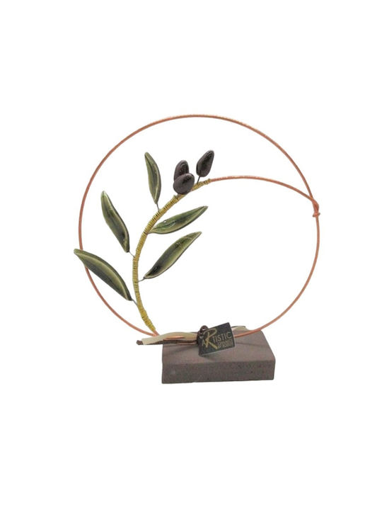 Rozos Ceramics Ceramic Material Wreath Decoration 7x16cm Rozos Ceramics Ceramic Material Wreath Decoration 7x16cm