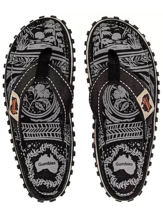 Gumbies Men's Flip Flops Black