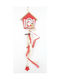 Hanging Ornament House Wooden Red