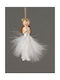 Christmas Plastic Angel Ornament White