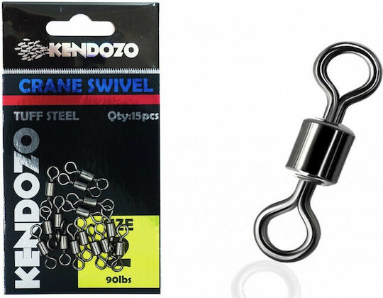 Kendozo Lures Tuff Steel Sârmă Split Ring De Pescuit Nr 1 Set 15 Bucăți Negru